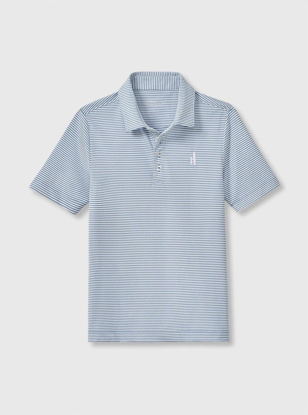 NEW JOHNNIE-O kid's performance mesh jr polo shirt in navy blue